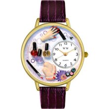 Personalized Nail Tech Unisex Watch - Gold