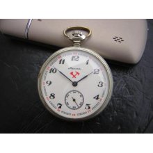 Pocket Wach Molnija Serkisof Soviet Mechanical Made In Ussr Pocket Wach Molnija Serkisof Soviet Mechanical Made In Ussr
