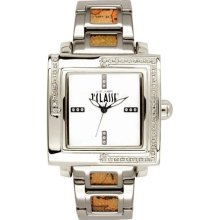 Prima Classe Women's PCD 933S/BM Stainless Steel Square White Dia ...