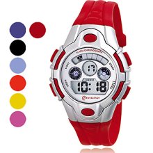 PU Women's Multi-Functional Digital Automatic Casual Watch (Assorted Color)