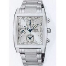 Pulsar Men`s Silvertone Chronograph Stainless Steel Watch