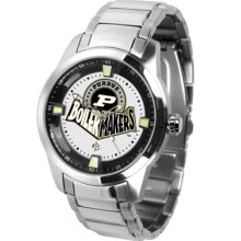 Purdue Boilermakers Logo- Mens Titan Steel Watch