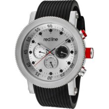 Red Line Compressor Men's Date Rrp $730 Mineral Glass Watch 18101-02