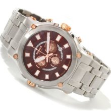 Renato Men's Calibre Robusta Swiss Quartz Chronograph Stainless Steel Bracelet Watch