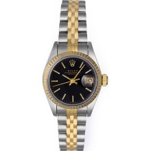 Rolex Date 2-Tone Steel & Gold Ladies Watch 6917