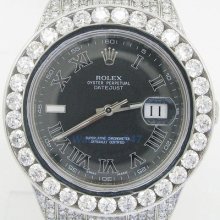 Rolex Datejust 2 Swiss Luxury Wrist Watch Diamond Bezel Icedout Bling R1
