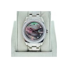 Rolex Datejust Masterpiece 81339 18K White Gold Tahitian MOP Dial