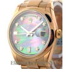 Rolex Day-Date Tahitian Mother Of Pearl Diamond Dial