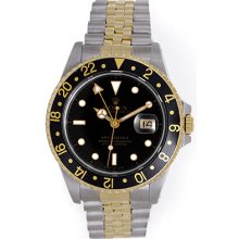 Rolex GMT-Master II Men's 2-Tone Steel & Gold Watch 16713