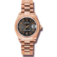 Rolex Lady Rose Gold President 31mm 178245 ba