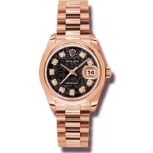 Rolex Lady Rose Gold President 31mm 178245 bjd