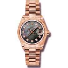 Rolex Lady Rose Gold President 31mm 178245 bmd
