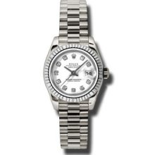 Rolex Lady White Gold President 179179 wdp