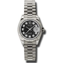 Rolex Lady White Gold President 179179 bkjdp