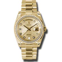 Rolex Oyster Perpetual Day-Date 118348 CHJDP MEN'S WATCH