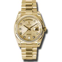 Rolex Oyster Perpetual Day-Date 118238 CHJDP MEN'S WATCH