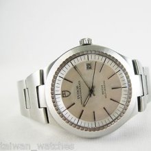 Rolex Tudor 9101/0 Prince Oyster Date Rotor Man Ss White Eta 2784 Automatic 25j