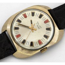 Russian Mechanical Watch Poljot Soviet Vintage Ussr 1976 Gold