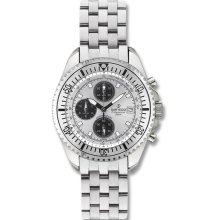 Sartego Men's Stainless Steel Chronograph Silver Dial SPC35