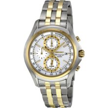 Seiko Cal. 7t62 Chronograph Silver Dial Stainless Steel Mens Watch Snae82