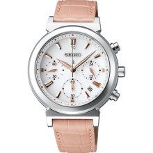 Seiko Lukia Ssvs007 Basic Solar Chronograph Ladies Watch