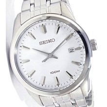 Seiko Men Japan Quartz Mvt. Stainless Steel Sgef99 Wr 100m /330ft