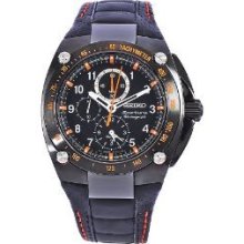 Seiko Men's Snae37 Diver's Stainless Steel Black Chronograph Dial Watch