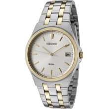 Seiko Sgef12p1 Men's Bracelet Stainless Steel Band Silver Dial Watch