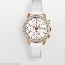 Seiko Sndy16 Women's Gold Tone Chronograph Watch With Swarovski Crystals