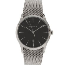Sekonda Unisex Silver Watch With Mesh Strap 3369.27 Rrp Â£40