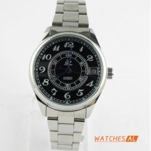 Self-winding Timepiece Date S/steel Band Automatic Mechanical Men Watch Classic
