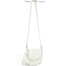 Shiekh Ivory Studded Shoulder Bag Shoulder Bags White - Size 1