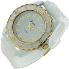 Silicone Strap Geneva Lady/men's Watch Gm89wg