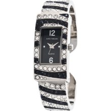 Sofia by Sofia Vergara Ladies Crystal Accent with Black Dial and
