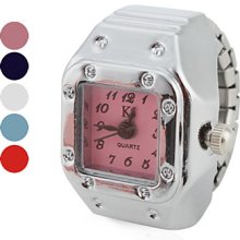 Square Women's Elegant Style Alloy Analog Quartz Ring Watch (Assorted Colors)