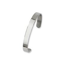 Stainless Steel Polished Cuff Bangle