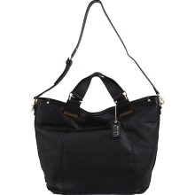 Steven by Steve Madden 'Soho' Leather Tote Black