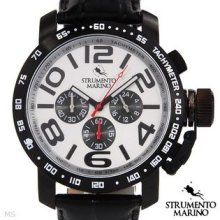 STRUMENTO MARINO SM051LBK/WH Stainless Steel Chronograph Men's