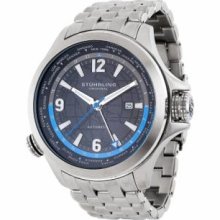 Stuhrling Original 285.331151 Lifestyles Now Voyager Automatic World Time Date Stainless Steel Watch