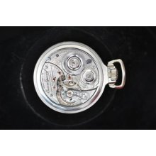 Stunning Vintage 16 Size Illinois 161 A Elinvar 21j Box Car Dial Keeping Time