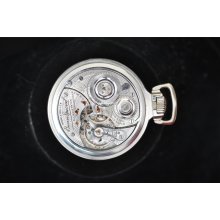 Stunning Vintage 16 Size Illinois 161 A Elinvar 21 J Box Car Dial Keeping Time
