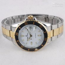Style Golden Index Men's Mechanical Automatic Wristwatch Stainless S