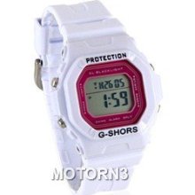 Stylish Unisex Digital Watch (White)
