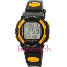 Swimming Lcd Digital Cute Student Lady Girl Boy Children Kids Rubber Sport Watch