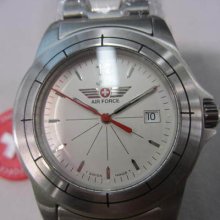 Swiss Army Air Force Men's Watch Quartz Sapphire All Stainless S Original Swiss