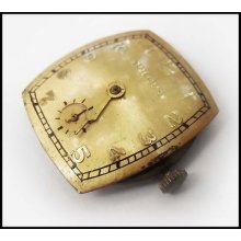 Swiss Made Vintage Bulova 17 Jewels Wristwatch Parts: Movement And Dial