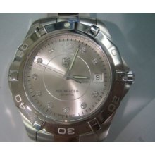 Tag Heuer Aquaracer Lady's Watch Diamond All Stainless S Sapphire Original Swiss