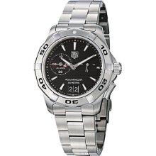 Tag Heuer Men's 'aquaracer' Black Dial Stainless Steel Alarm Watch