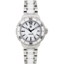 Tag Heuer Women's Formula 1 Swiss Quartz Diamond Accent Ceramic & Stainless Steel Bracelet Watch