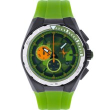 Technomarine Watches Men's Cruise Green Dial Green Rubber Green Rubber